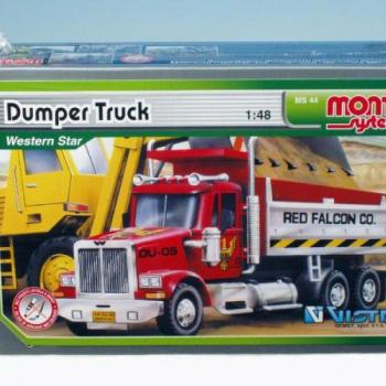 Építőkészlet  Monti 44 Dumper Truck Western star 1:48 kép