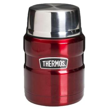 Ételtermosz, ételtartó - Thermos Food Jar - 470 ml - bordó színbe... kép