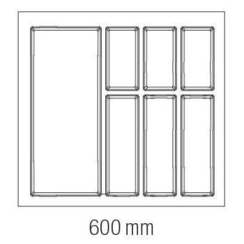 Evőeszköz tartó Classico 60 (522Y474mm) fehér kép