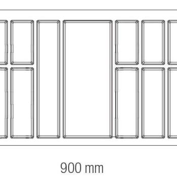 Evőeszköz tartó Classico 90 (822x474mm) fehér kép