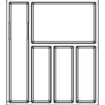 Evőeszköztartó SKY 500/50 (422 x 474 mm) antracit kép