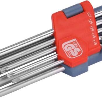 EXTOL PREMIUM TORX L-kulcsok, 9 db-os készlet, 10-50 mm kép