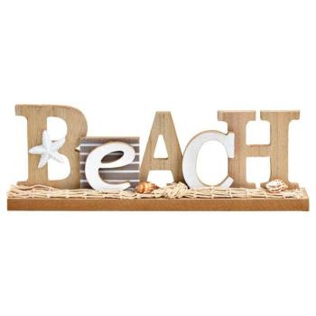 Fa Beach felirat 30x10x4 cm kép