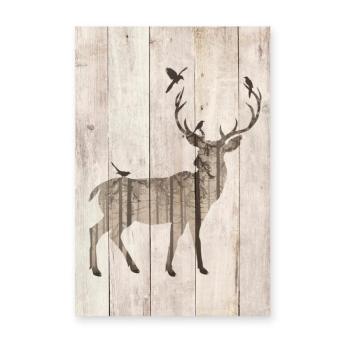 Fa falitábla 40x60 cm Deer – Really Nice Things kép