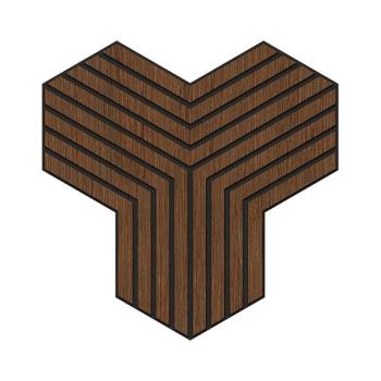 Fa falpanel Triple Wenge MDF kép