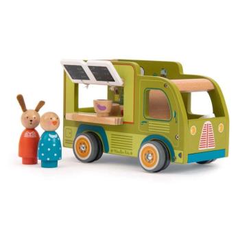 Fa játékautó La Grande Famille Food Truck  – Moulin Roty kép