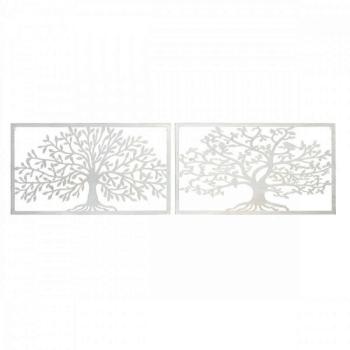 Fali Dekoráció DKD Home Decor 84,5 x 1 x 49 cm Fal Fehér Cottage... kép