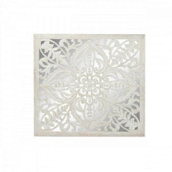 Fali Dekoráció DKD Home Decor S3019006 Tükör Aranysàrga MDF Fehér... kép