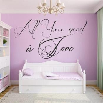 Fali matrica ALL YOU NEED IS LOVE 60 x 120 cm kép