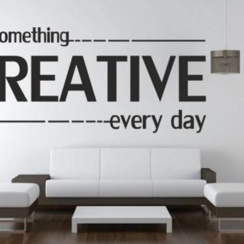 Fali matrica DO SOMETHING CREATIVE EVERY DAY 100 x 200 cm kép