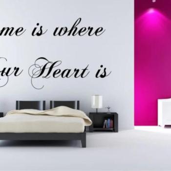 Fali matrica HOME IS WHERE YOUR HEART IS 100 x 200 cm kép