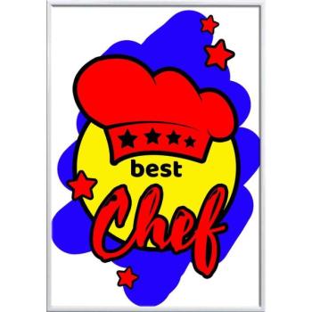 Falikép – Best Chef (legjobb szakács)...módosítható felirattal (f... kép