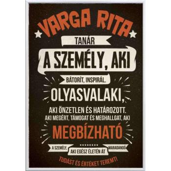 Falikép – Tanárbúcsúztató emlék... módosítható felirattal (fehér... kép