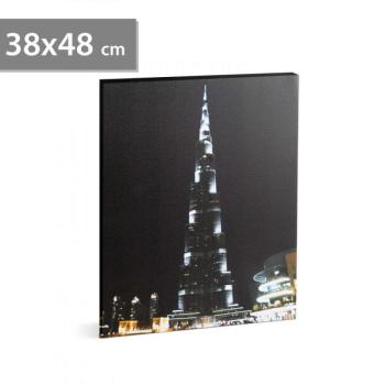 Family Decor LED-es fali hangulatkép - &quot;Burj Khalifa&quot; - 2 x AA, 3... kép