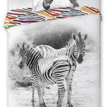 FARO Pamut ágyneműhuzat - Wild Zebra 140×200 cm kép