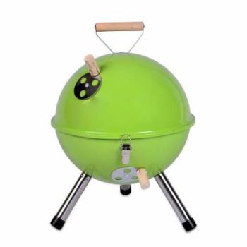 Faszenes grill kerek Mini BBQ Zöld kép