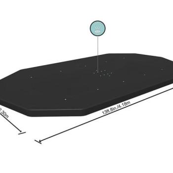 Fedő ovális medencére 4,18x2,3m 58425 kép