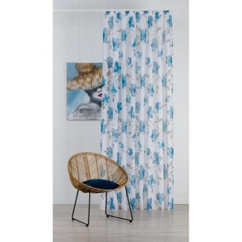 Fehér-kék átlátszó függöny 300x260 cm Mariola – Mendola Fabrics kép