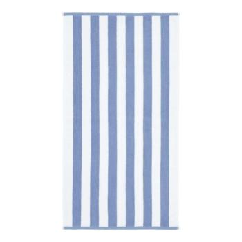 Fehér-kék pamut fürdőlepedő 70x120 cm Stripe Jacquard – Bianca kép