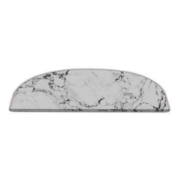 Fehér lépcsőszőnyeg szett 16 db-os 20x65 cm Marble Dream – Vitaus kép