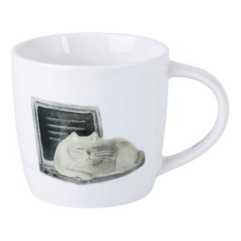 Fehér porcelán bögre 400 ml Computer Cat – Maxwell & Williams kép