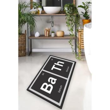 Fekete fürdőszobai kilépő 70x120 cm Barium – Foutastic kép