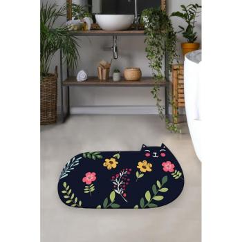 Fekete fürdőszobai kilépő 80x140 cm Cattest – Foutastic kép