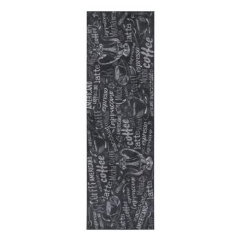 Fekete futószőnyeg 50x150 cm Wild Coffee Board – Hanse Home kép