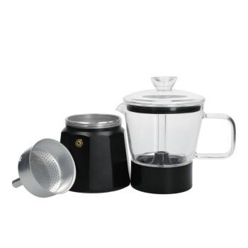 Fekete rozsdamentes acél kávéfőző 0,29 l La Cafetiere Verona - Kitchen Craft kép