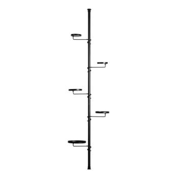 Fekete teleszkópos virágtartó, hosszúság 210 - 301 cm - Esschert Design kép