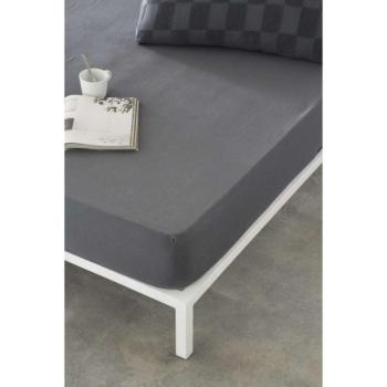 Felszerelt alsó lap Naturals ELBA Sötét szürke 105 x 190/200 cm (... kép