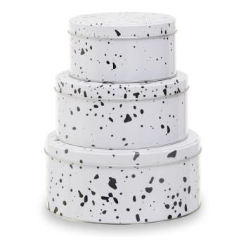 Fém élelmiszertartó doboz szett 3 db-os Speckled – Premier Housewares kép