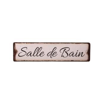 Fém falitábla 40x10 cm Salle De Bain – Antic Line kép