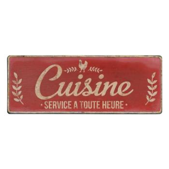 Fém falitábla 52x19 cm Cuisine – Antic Line kép