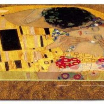 Fémdoboz 10x2x6,2cm, Klimt: The Kiss kép