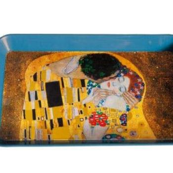 Fémtálca 32x2x19cm, Klimt: The Kiss kép