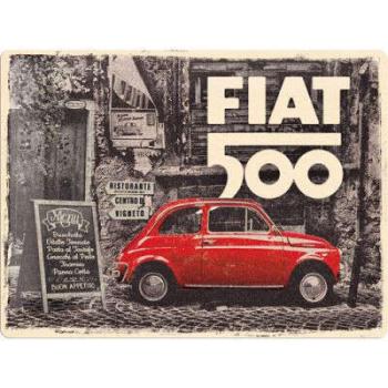 Fiat 500 Vintage Fémtábla kép