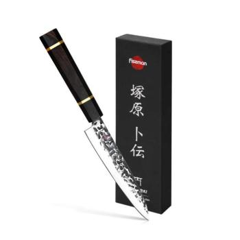 Fissman-Kensei Bokuden univerzális kés, AUS-8 acél, 14 cm, ezüst/barna kép