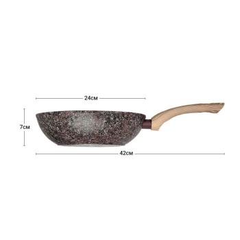 Fissman-Magic Brown wok serpenyő, 24x7cm, alumínium, barna kép