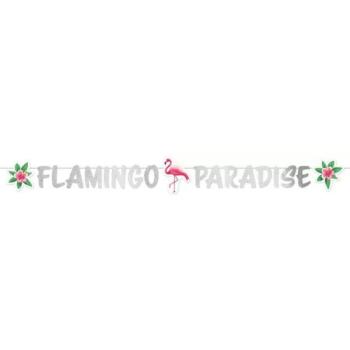 Flamingo Paradise papír felirat 135 cm kép