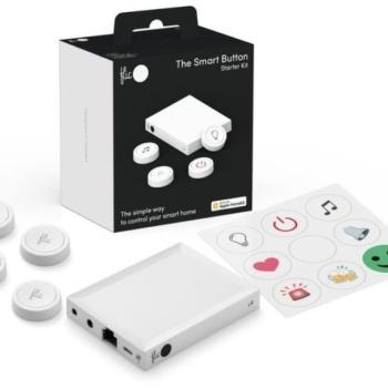 Flic 2 Starter Kit - 4x okos Bluetooth gomb, Hub LR, hálózati adapter, matricák kép