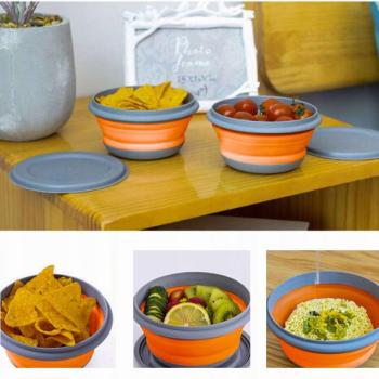 Folding silicone bowls - 3 pcs. Ruhhy 20781 kép