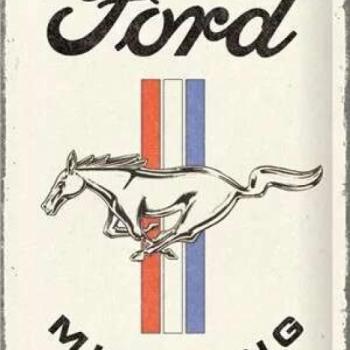 Ford Mustang – Horse and Stripes Logo - Fémtábla kép