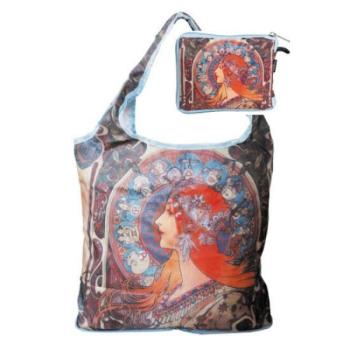 FRI.40521 Táska a táskában,polyester,Mucha:Zodiak,42x48cm,összeha... kép