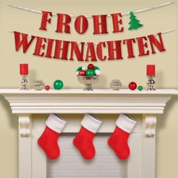 Frohe Weihnachten papír felirat 365 cm kép