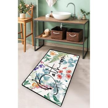 Fürdőszobai kilépő 70x120 cm Green In Flower – Foutastic kép