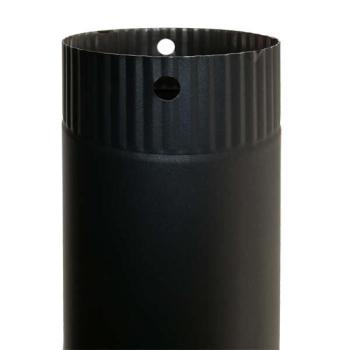 Füstcső 250 mm fi 120 mm - fekete kép