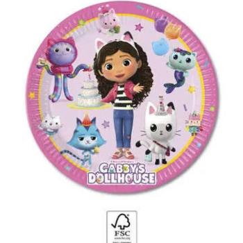 Gabbys Dollhouse, Gabi babaháza papírtányér 8 db-os 20 cm FSC kép