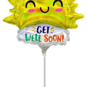 Get Well Happy Sun mini fólia lufi kép