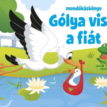 Gólya viszi a fiát - mondókáskönyv kép